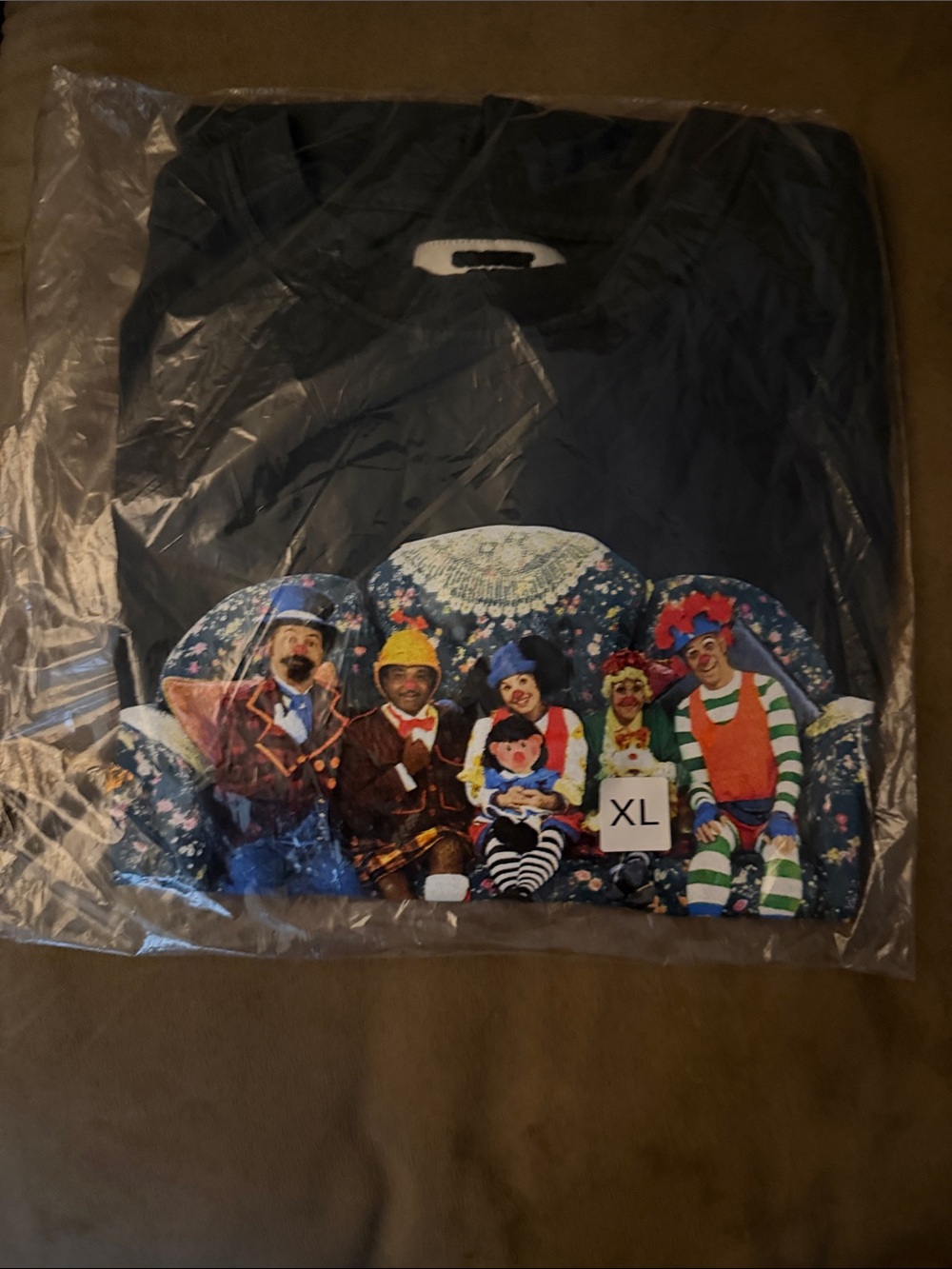 Black Graphic Short Sleeve Tee - Big Comfy Couch ‘Balenciaga’